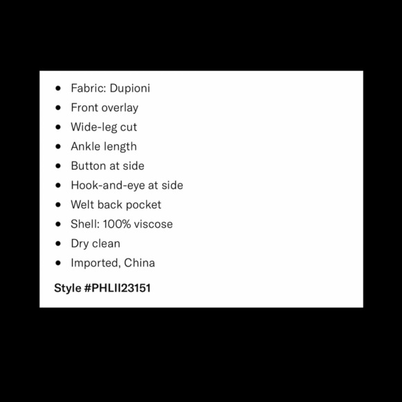 3.1 Phillip Lam Sateen Overlap Pants in Cream. - Picture 11 of 15